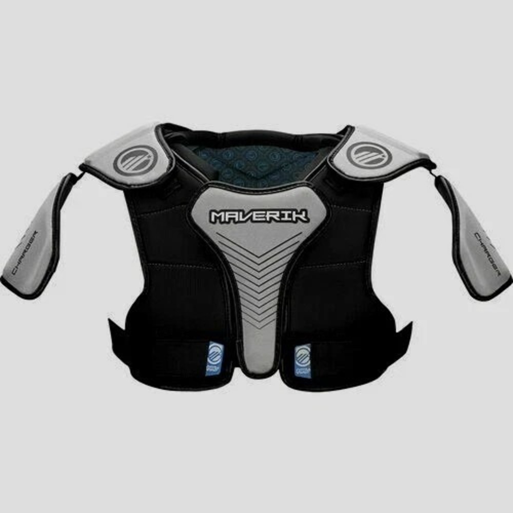 Maverick‎ Charger Lacrosse Black Shoulder Pad - Size Large- Brand New With Tag